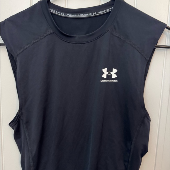 Under Armour Black Compression Tank heat gear men’s size small A - Picture 2 of 4